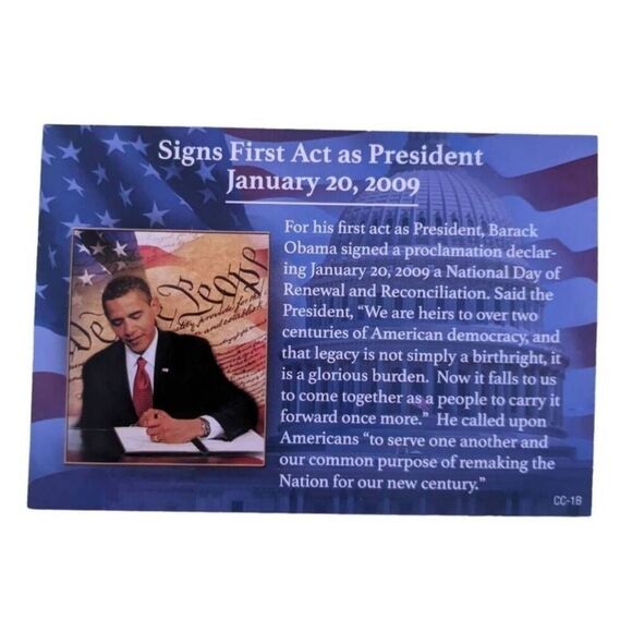 Bradford Exchange Obama Pin & Coin Set LE #0405 2009–2017 w/ COA Collectible - Picture 10 of 10